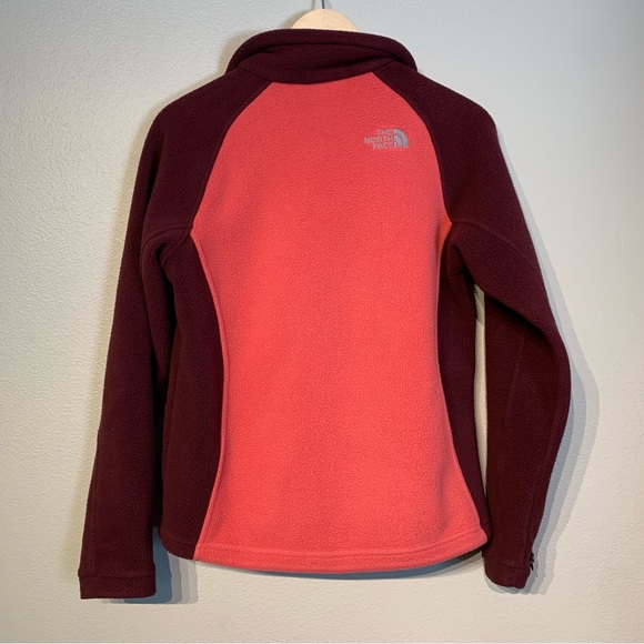 THE NORTH FACE | Vintage Women’s Pink & Burgundy Color‎ Block Fleece Zip Up - Picture 4 of 11